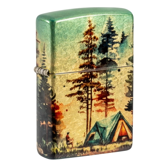 Zippo Off the Grid Design 540 Tumbled Brass Pocket Lighter