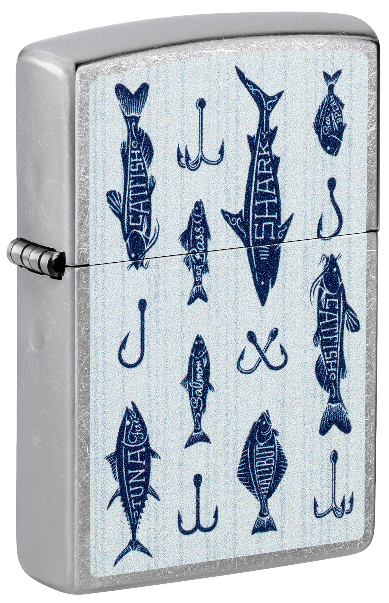 Zippo Pocket Lighter Off the Hook Design Street Chrome