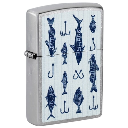 Zippo Pocket Lighter Off the Hook Design Street Chrome