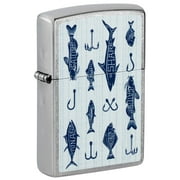 Zippo Pocket Lighter Off the Hook Design Street Chrome