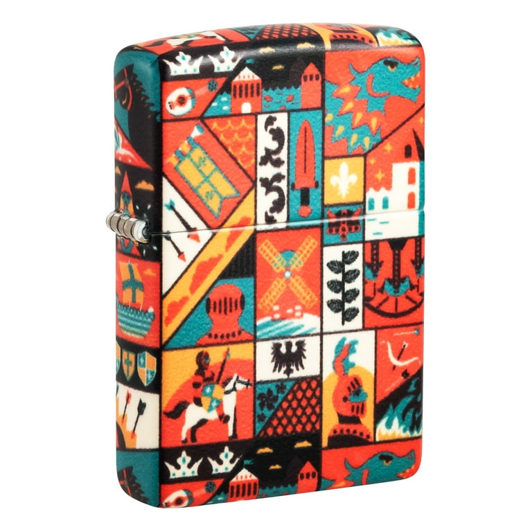 Zippo Old Ages Design 540 Matte Pocket Lighter - Walmart.com