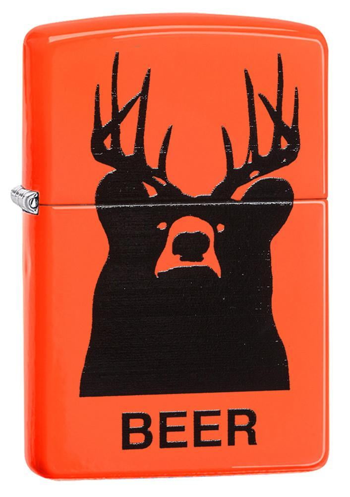 Zippo Orange Matte Beer Bear Windproof Pocket Lighter - Walmart.com