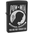 thumbnail image 1 of Zippo POW MIA Flag Black Matte Windproof Pocket Lighter, 1 of 3