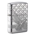 thumbnail image 1 of Zippo Patriotic Design High Polish Chrome Pocket Lighter, 1 of 8