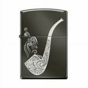Zippo Pattern Pipe Design Windproof Refillable Insert Pipe Lighter - 7206