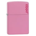 thumbnail image 1 of Zippo Pink Matte Logo Pocket Lighter, 1 of 10