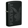 thumbnail image 1 of Zippo Playboy Black on Black Matte Pocket Lighter, 1 of 6