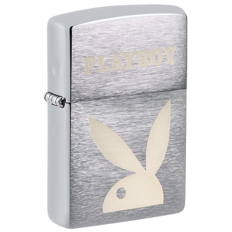 Zippo Playboy Rabbit Head Brushed Chrome Pocket Lighter - Walmart.com