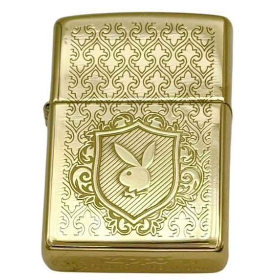 Zippo Playboy Windproof Lighter - Christmas, Halloween & Valentines Day Gift (Gold)