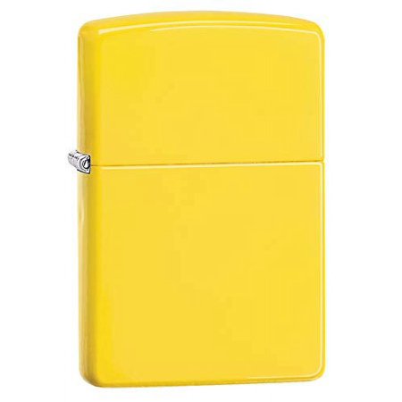 Zippo Pocket Lighter, Lemon Matte, No Logo
