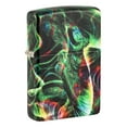 thumbnail image 1 of Zippo Psychedelic Swirl Design Glow in the Dark Green Matte Pocket Lighter, 1 of 6