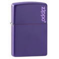 thumbnail image 1 of Zippo Purple Matte Zippo Logo Pocket Lighter, 1 of 9