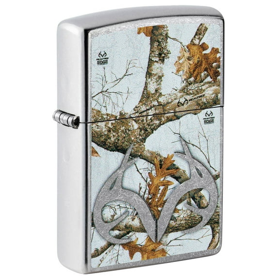 Zippo Realtree Edge Colors Design Street Chrome Pocket Lighter
