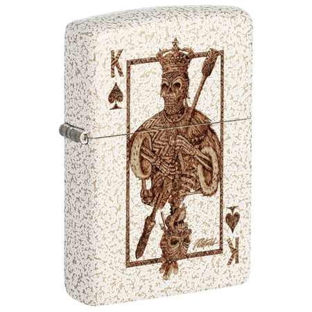 Zippo Rick Rietveld Ace Skull Design Mercury Glass Pocket Lighter