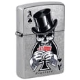 thumbnail image 1 of Zippo Pocket Lighter Rietveld Ace of Spades Design Street Chrome, 1 of 1