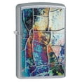 thumbnail image 1 of Zippo Rust Patina Street Chrome Windproof Pocket Lighter, 1 of 8