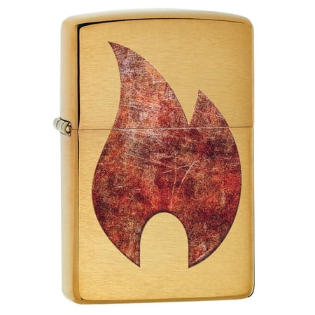 Zippo Rusty Flame Design Windproof Pocket Lighter Windproof Pocket Lighter
