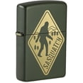 thumbnail image 1 of Zippo Sasquatch Crossing Sign Green Matte Pocket Lighter, One Size, 1 of 6
