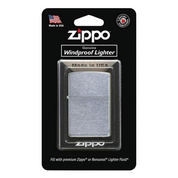 Zippo Satin Chrome Blisterpack