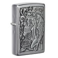 thumbnail image 1 of Zippo Skull and Angel Emblem Street Chrome Pocket Lighter, 1 of 7