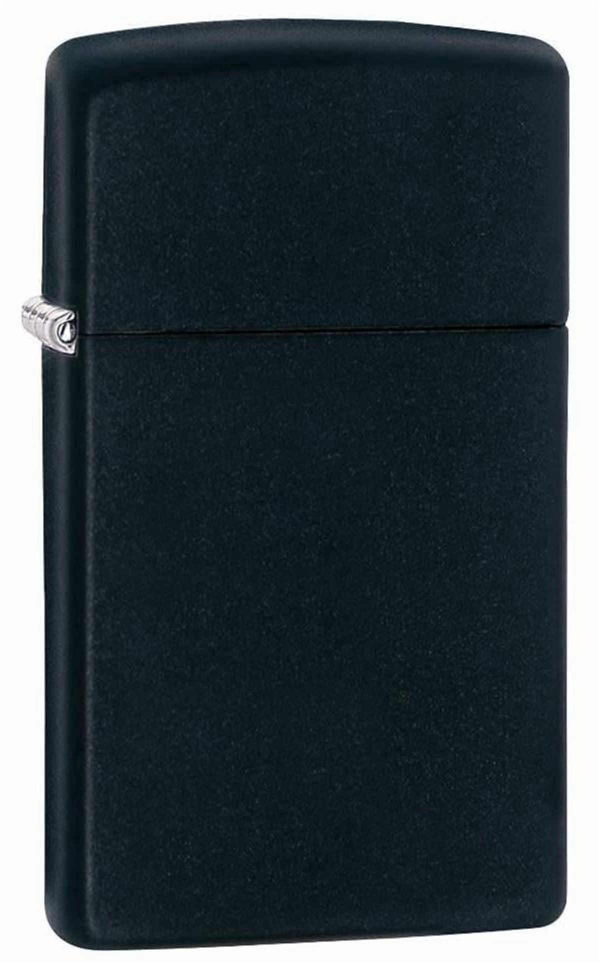 Zippo Slim Black Matte Pocket Lighter