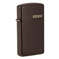 thumbnail image 1 of Zippo Slim Brown Logo Pocket Lighter, 1 of 7