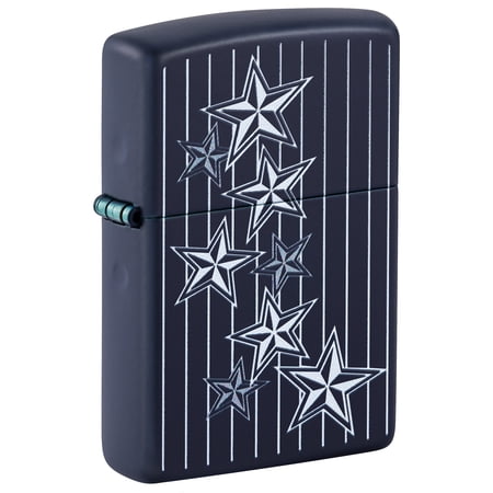 Zippo Star Design Navy Matte Pocket Lighter