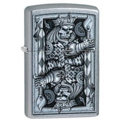 Zippo Steampunk King Spade Street Chrome Pocket Lighter
