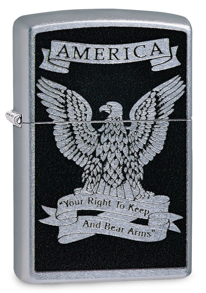 Zippo Street Chrome Eagle Windproof Pocket Lighter