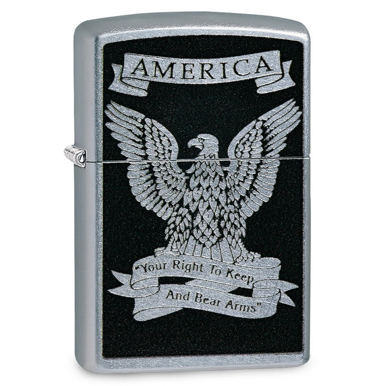 Zippo Street Chrome Eagle Windproof Pocket Lighter - Walmart.com