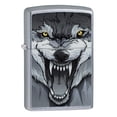thumbnail image 1 of Zippo Street Chrome Wolf Windproof Pocket Lighter, 1 of 6