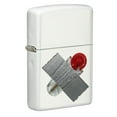 thumbnail image 1 of Zippo Taped Flint Dispenser White Matte Pocket Lighter, 1 of 7