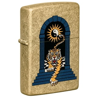 Zippo Nautical Flags and Anchor Design Brushed Brass Pocket Lighter … :  : Health & Personal Care