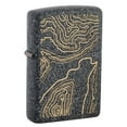 thumbnail image 1 of Zippo Topo Map Design Iron Stone Pocket Lighter, 1 of 7
