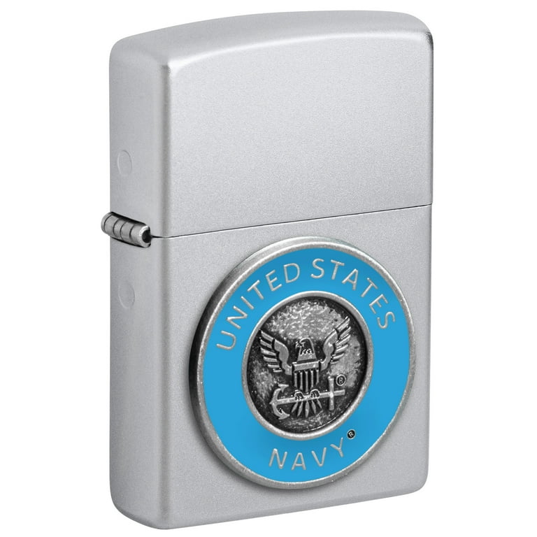 US NAVY ベトナム　戦争　ライター　ZIPPO Zippo United States Navy® Emblem Satin Chrome Pocket Lighter