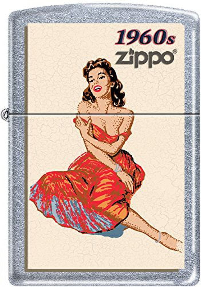 RARE Zippo Lighter Antique Brass 2-side Sex Girl Zippo NEW