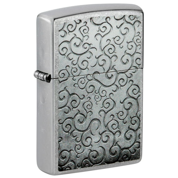 Zippo Vines Design Street Chrome Pocket Lighter