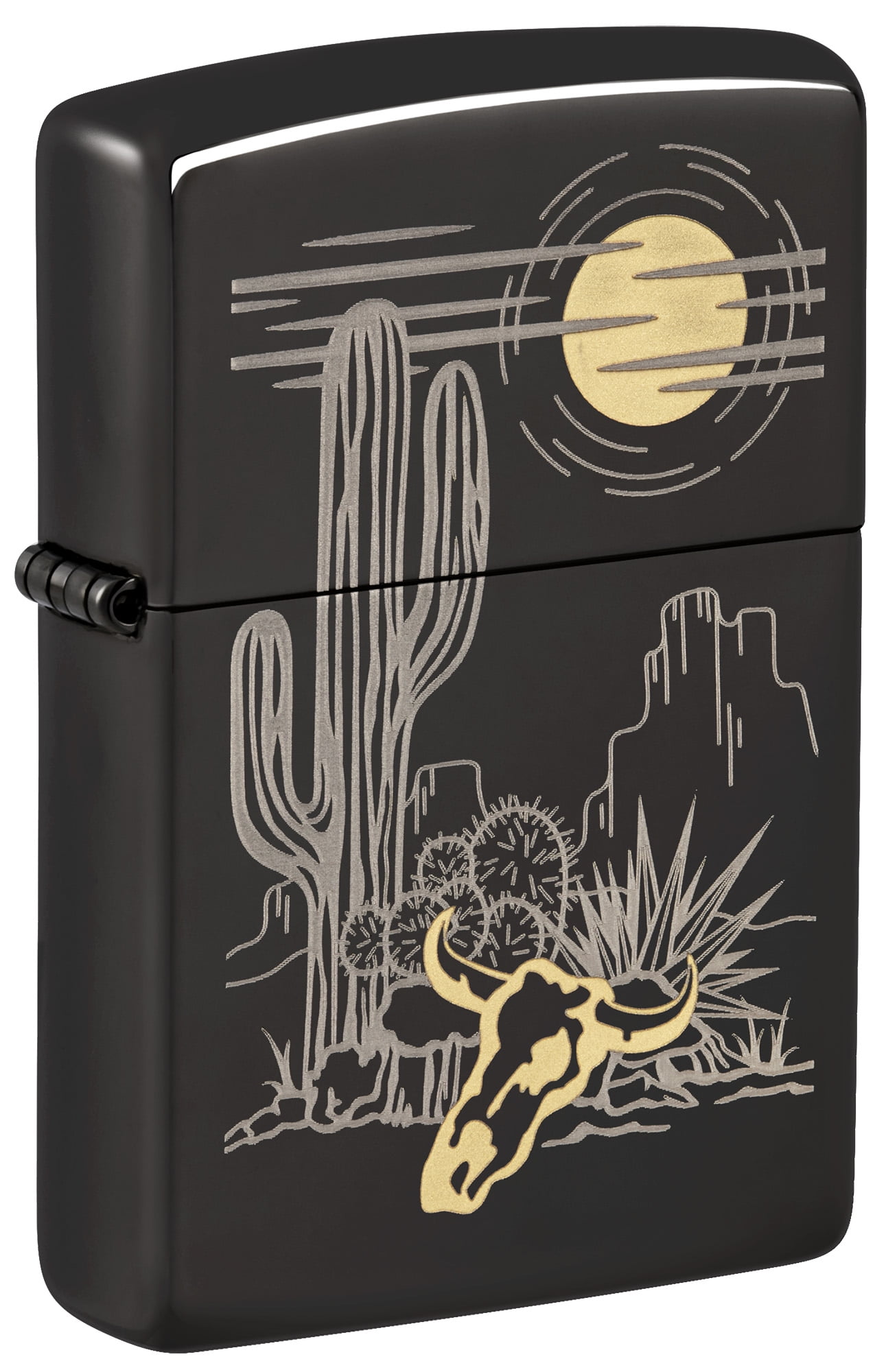 Pro-Cut ZIP-48502 Zippo Cowboy Skull Design Lighter, White Matte