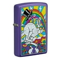 thumbnail image 1 of Zippo White Rabbit Design Purple Matte Pocket Lighter, 1 of 6