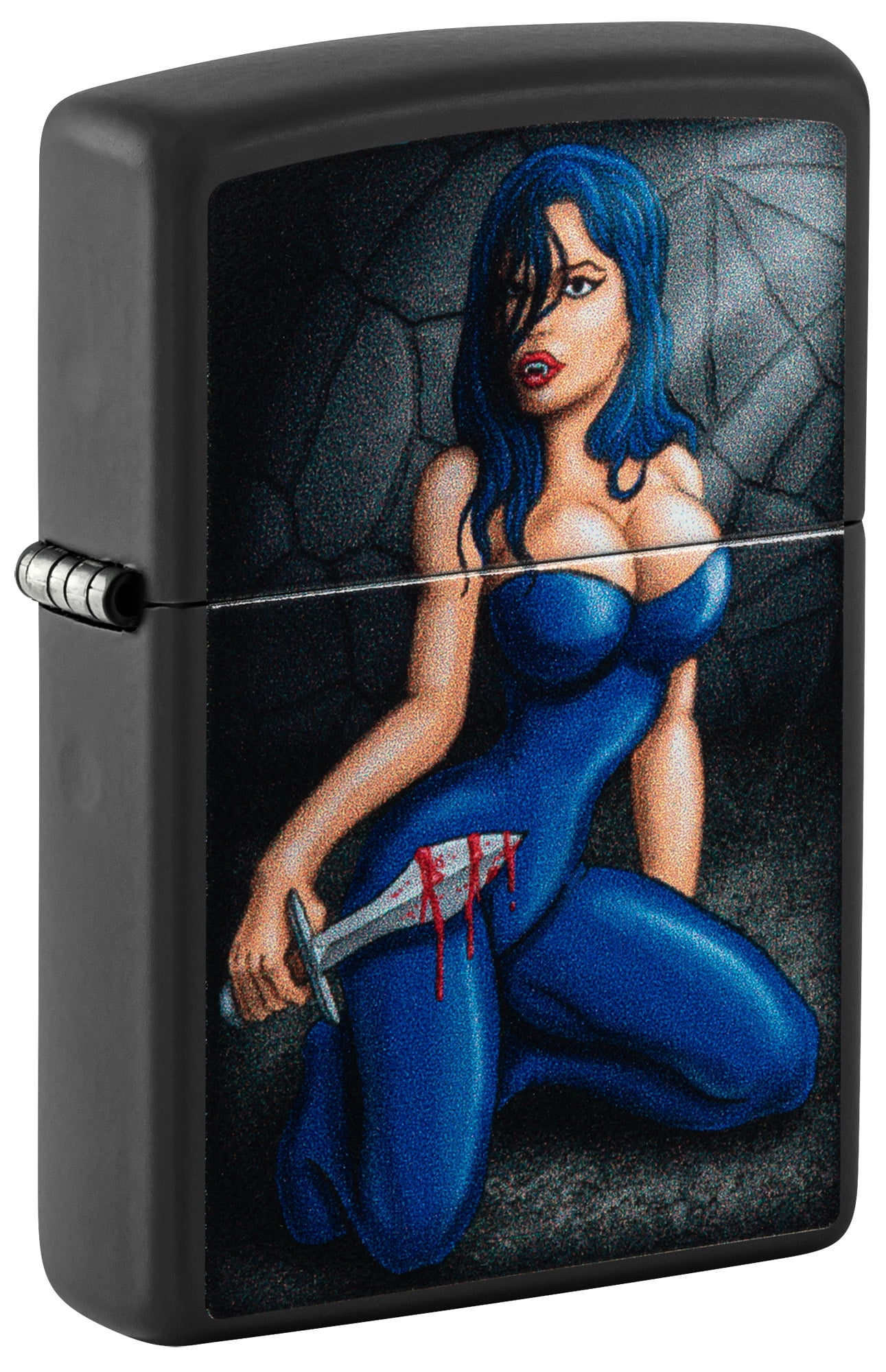Zippo Woman Dagger Black Matte Pocket Lighter