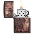 thumbnail image 1 of Zippo Wood Mandala Design Brown Design, 1 of 1