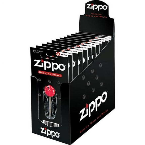 Zippo ZO20065 Lighter Flint Cards 24 Display Box