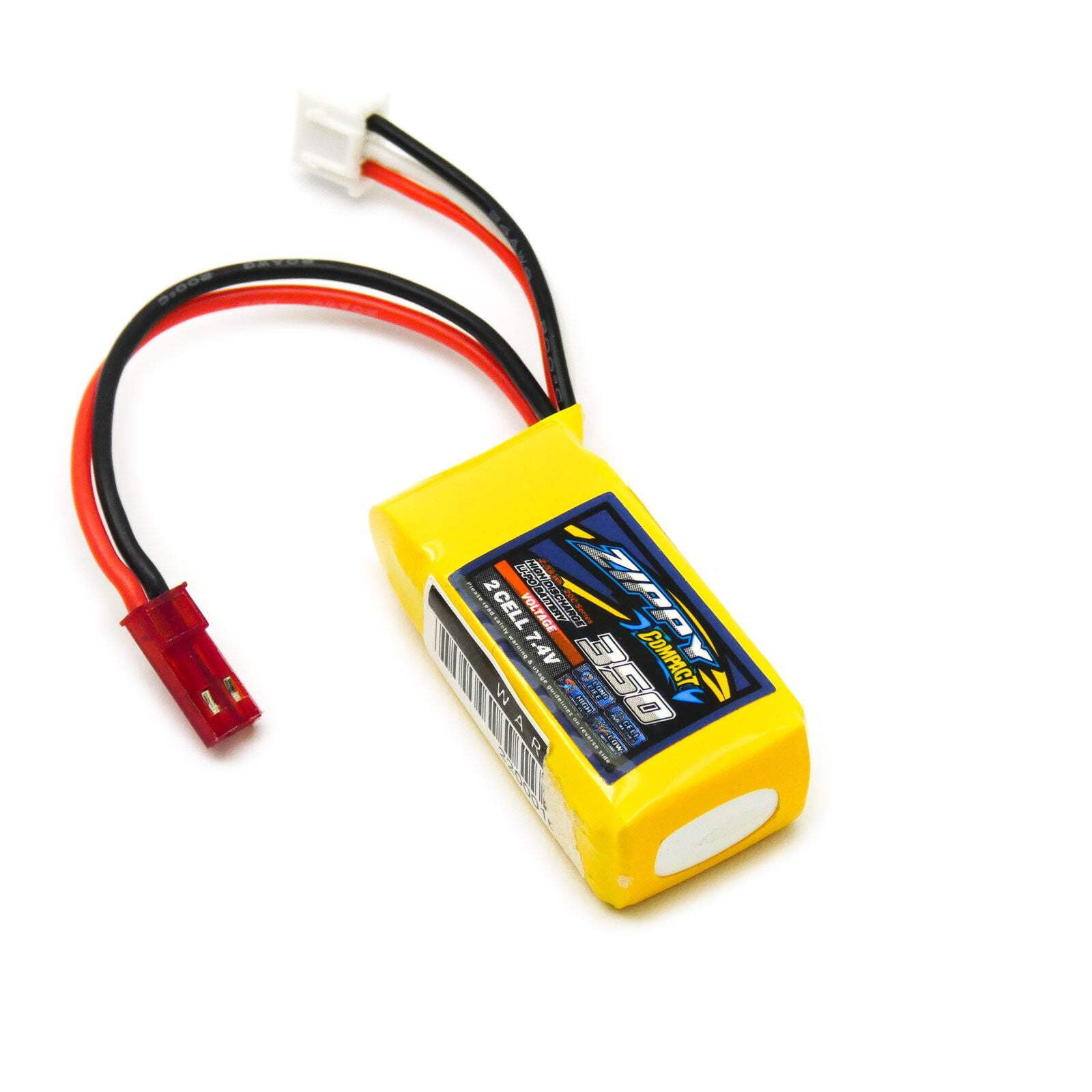 Zippy Compact 350mAh 2S Lipo Battery Pack 20c 7.4v JST Connector
