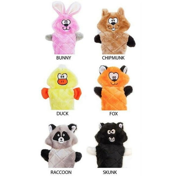Zippy Paws 2696-DK Jigglerz Plush Dog Toys for Duck