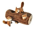 thumbnail image 1 of Zippy Paws 2718 Burrow Log with Chipmunks Plush Dog Toy, 1 of 5