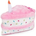 thumbnail image 1 of Zippy Paws Dog Plush Squeaker Toy Birthday Sprinkle Cake Pink, 1 of 8