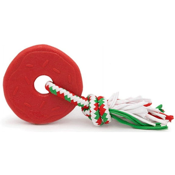 Zippy Paws Holiday Zippytuff Teetherz Donut Red