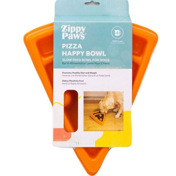 Zippy Paws Pizza Happy Bowl Slow Feeder