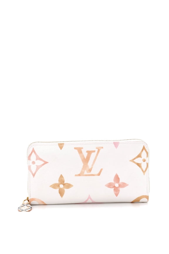 Zippy Wallet By The Pool Monogram Watercolor Giant By Rebag
