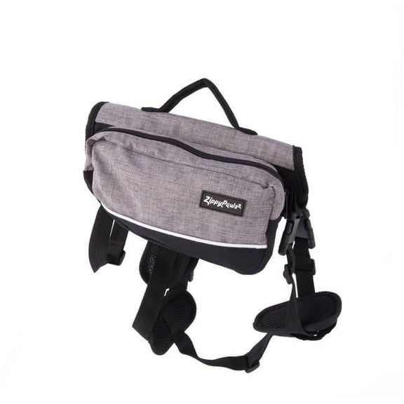 ZippyPaws 818786015206 Backpack for Dogs - Graphite - Medium
